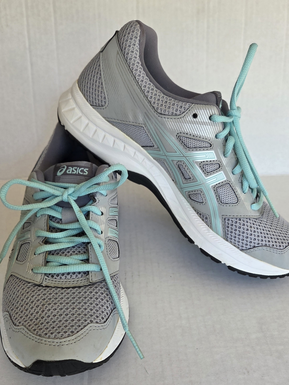 Asics Running Womens 8 Gray Gel-Contend 5 Running Sneakers Athletic 1012A234